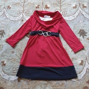 Cupid's Cup Red and Black Dress Girls S